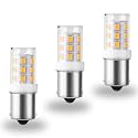 3-Pack BA15S LED 12Volt RV Camper Interior Light Bulbs,1141 1003 7506 1156 LED Bulb 2700k Warm White, Bayonet Single Contact Base BA15S Bulbs for Landscape Marine Boat Trailer Lights