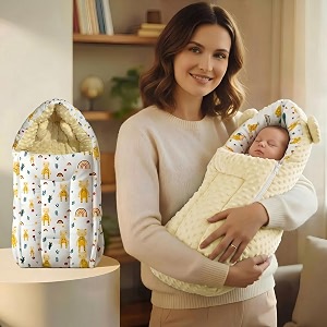 staranddaisy 3 in 1 baby sleeping bagbaby bedding set for new born baby bed for new bornfoldable amp washable cotton designcomfortable sleeping bag for baby 0-12 months giraffe print