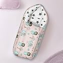 Uonibaby by StarAndDaisy Essentials 3 in 1 Baby Sleeping Bag for New Born/Baby Carrier for New Born/Soft and Comfortable Baby Bed for 0-12 Months/Washable Cotton Design. (Printed-Orange)