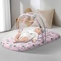 Uonibaby by StarAndDaisy Essentials 3 in 1 Baby Sleeping Bag for Newborn, Mosquito net for Baby/Soft and Comfortable Bed for 0-12 Months/Washable Cotton Design -Printed Pink