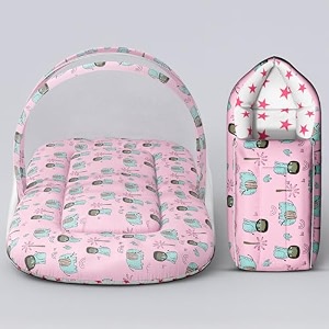 uonibaby x staranddaisy 3 in 1 baby sleeping bag for newborn mosquito net for baby beddingsoft and comfortable baby bed for 0-6 monthswashable cotton design -grey