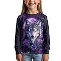 Uourmeti Girls Graphic Tees Long Sleeve T Shirts for Teens