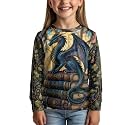 Uourmeti Girls Graphic Tees Long Sleeve T Shirts for Teens