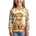 Uourmeti Girls Graphic Tees Long Sleeve T Shirts for Teens