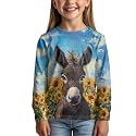 Uourmeti Girls Graphic Tees Long Sleeve T Shirts for Teens