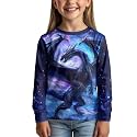Uourmeti Girls Graphic Tees Long Sleeve T Shirts for Teens