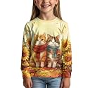 Uourmeti Girls Graphic Tees Long Sleeve T Shirts for Teens