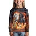 Uourmeti Girls Graphic Tees Long Sleeve T Shirts for Teens