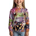 Uourmeti Girls Graphic Tees Long Sleeve T Shirts for Teens
