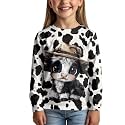 Uourmeti Girls Graphic Tees Long Sleeve T Shirts for Teens