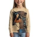 Uourmeti Girls Graphic Tees Long Sleeve T Shirts for Teens
