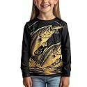 Uourmeti Girls Graphic Tees Long Sleeve T Shirts for Teens