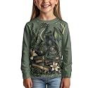 Uourmeti Girls Graphic Tees Long Sleeve T Shirts for Teens