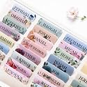 UPAFEXXI-Laminated Bible Tabs with Book Summaries(Floral)
