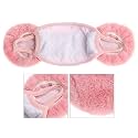 Girl's and Boy's Warm Winter Woolen Face Mask Ear Protector with Plush Ear Muffs Covers - Pack of 6 Colors, Multicolor