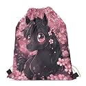 Upetstory Animals Patterned Drawstring Gym Bag for Teens Kids, Cinch Backpack for School Gifts