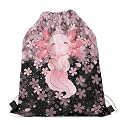 Upetstory Animals Patterned Drawstring Gym Bag for Teens Kids, Cinch Backpack for School Gifts