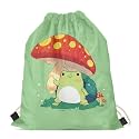 Upetstory Animals Patterned Drawstring Gym Bag for Teens Kids, Cinch Backpack for School Gifts
