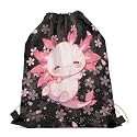 Upetstory Animals Patterned Drawstring Gym Bag for Teens Kids, Cinch Backpack for School Gifts