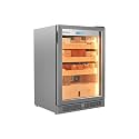 Upgrade 84L Electric Cigar Humidor Temperature & Humidity Control,Built-in Humidification System with Spanish Cedar Wood Shelves, Holds 800 Cigars with LED