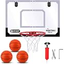 Upgrade Basketball Hoop Set-Extra Large 24"x 16" Pro Indoor