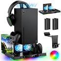 Upgrade Cooling Fan &amp;Dual Charge Stand for Xbox Series X Console&amp;Controller