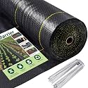 UPGRADE Custom 3ft x 10ft Premium Weed Barrier, 3.5oz Heavy Duty Landscape Fabric Garden Woven Ground Cloth with Superior Permeability Weed Control