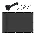 UPGRADE Fence Privacy Screen 4' x 25' Fence Commercial Shade Cover with Brass Grommets Heavy Duty Perfect for Outdoor Back Yard-Dark Grey, Customizable