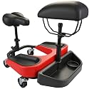Upgrade Kneeling Sitting Creeper with Chest Support and Tool Tray Compatible with racatac Rolling Knee Creeper 01RAC3CS, 3 Inch Casters 300-lb for Tile installation, Flooring work, Parquet Cleaning