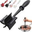 Shadowgallery Upgrade Meat Chopper, Black Nylon Food Masher, Non Stick Mix Chopper, Mix and Chop Potato Masher Tool