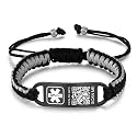 Upgrade Medical Bracelets Men Women with QR Code Medical Alert ID Bracelets