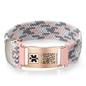 Upgrade Medical Bracelets Men Women with QR Code Medical Alert ID Bracelets