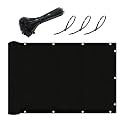 UPGRADE Privacy Fence Screen 6'x10' Black Outdoor 90% Visibility Blockage 170 GSM Mesh Shade Cover Panels for Backyard,Balcony,Home Decoration with Zip Ties,Customized Avaliable