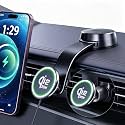 Upgrade for Qi2.2 25W for MagSafe Wireless Car Charger Mount, Matte Black