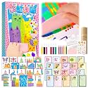 Upgrade Rainbow Scratch Art Set, 20 Premium Sheets, 7 Color Tools, Stickers
