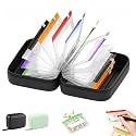 Upgrade Waterproof Pill Pouch Set with 14 Reusable Zipper Pouches (Black)