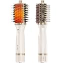 Upgraded 2-in-1 Volumizer - Blow Dryer Brush + Heated Comb Dual - Hair Drying &amp; Styling, Salon Blowouts, Less Frizz, More Shine, and Reduced Heat Damage Hair Dryer Brush for All Hair Types