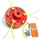 Upgraded 2-in-1 Weed Eater Head and Weedeater Blade Head,Universal String Trimmer Head Replacement Weed Wacker Head for Echo, Ego, Stihl, Husqvarna...Easy Load Trimmer Line &amp; Blades