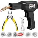 ATOLS Upgraded 220W Cordless Plastic Welder, 1000PCS Staples, USB Rechargeable Cordless Car Bumper Repair Kit with 5000mAh Battery,Hot Stapler Kit, Plastic Welding Kit, Plastic Repair Kit
