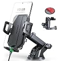 SUUSON Upgraded 3-in-1 Car Phone Holder Mount for Car, Dark Black