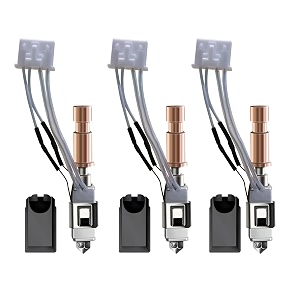 upgraded 3 pack hardened ceramic hotend for kobra s1 combo 02mm 04mm 06mm stainless steel print head extruder kit hot end heater block heating rod thermistor nozzle for anycubic kobra s1ace pro