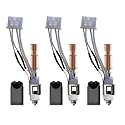 Upgraded 3 Pack Hardened Ceramic Hotend for Kobra S1 Combo 0.2MM 0.4MM 0.6MM Stainless Steel Print Head Extruder Kit Hot End Heater Block Heating Rod Thermistor Nozzle for Anycubic Kobra S1/ACE Pro
