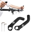 Upgraded Bike Bar Ends, Ergonomic Bicycle Handlebar Ends Extension,Aluminium MTB Road Mountain Bike Bar Extender for 21.5-22.3mm Standard Diameters Handlebars,Lightweight Cycling Horn (1 Pair)