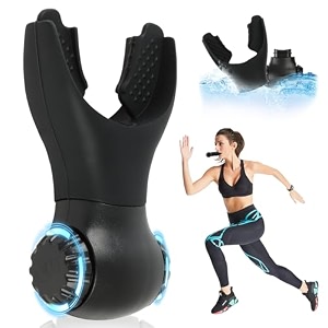 upgraded breathing trainer portable resistance exercise device with dual-adjust system for max-improve strength amp endurance breathe fitness trainer for sports amp training easy to useclean black