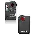 Upgraded Camera Detector Professional Bug RF Detector Hidden Camera Finder Anti Spy Sweeper Portable GPS Tracker Listening Device Signal Scanner for Home Office Car Travel Hotel (Black)