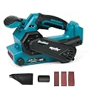 Upgraded Cordless Brushless Belt Sander Compatible with Makita 18V Battery