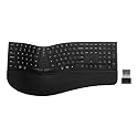 DELUX Ergonomic Wireless Keyboard, Ultra-Thin Split Ergo Keyboard (GM909)