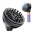 Upgraded Diffuser Wave Curl for Dyson Airwrap, Attachment Diffuser Nozzle Dome and Diffuse Modes, For All Models of Dyson Curling Iron