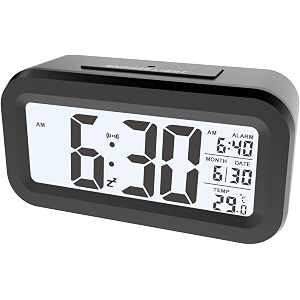 Upgraded Digital Alarm Clock 4.3 inch LED