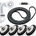 Upgraded Dryer Roller Kit for LG Kenmore Dryer Parts, Dryer Repair Kit Include 4581EL2002L Dryer Rollers, 4561EL3002A Dryer Idler Pulley, 4400EL2001F Dryer Belt Compatible with DLE3733W DLE3777W